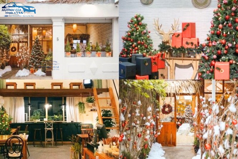 Các quán cafe trang trí concept Giáng Sinh