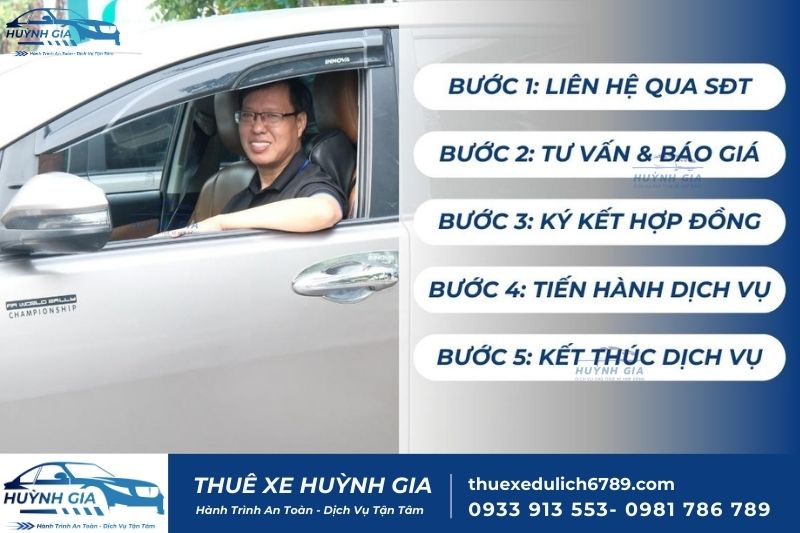 Cách đặt thuê xe đi Lâm Đồng tại Huỳnh Gia